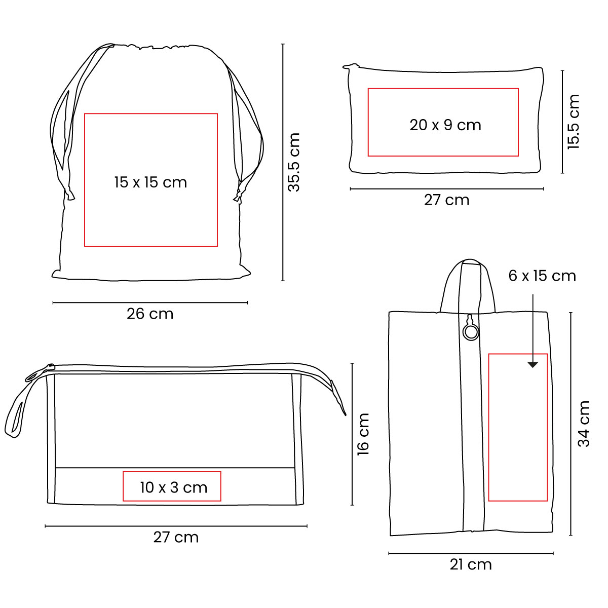 SET ORGANIZADOR DE VIAJE DEVIKA - Imagen 4